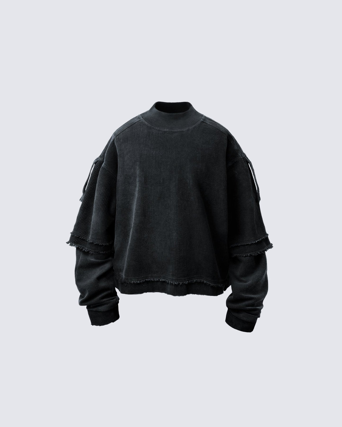 Patchwork Distressed Sweatshirt